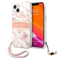 Guess Marble Collection iPhone 13 Hülle mit Handschlaufe