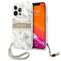 Guess Marble Collection iPhone 13 Pro Max Hülle mit Handschlaufe