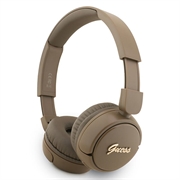 Guess Metall Logo Script Bluetooth 5.3 On-Ear-Kopfhörer - Braun
