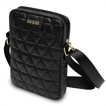 Guess Quilted Collection Schultertasche - 10" - Schwarz