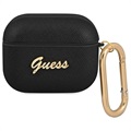 Guess Saffiano Script AirPods 3 Hülle - Schwarz