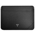 Guess Saffiano Triangle Logo Laptop-Tasche - 13-14" - Schwarz