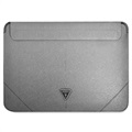 Guess Saffiano Triangle Logo Laptop-Tasche - 13-14" - Silber