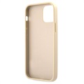 Guess Saffiano Vintage Script iPhone 12/12 Pro Hülle - Gold