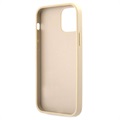 Guess Saffiano Vintage Script iPhone 12/12 Pro Hülle - Gold