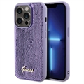 iPhone 15 Pro Max Guess Sequin Script Logo Case - Purpur