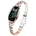 H8 Bluetooth Fitness-Tracker für Frauen - Roségold