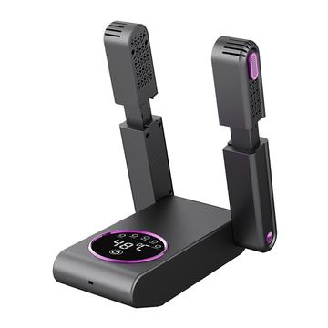 HXQ-02 360 - Zusammenklappbarer elektrischer Schuhtrockner mit Umluftfunktion, 150W - Grau