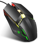 HXSJ S200 Kabelgebundene Maus Bunte, leuchtende Gaming-Maus