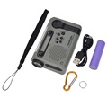 HanRongDa HRD-900 Campingradio mit Taschenlampe und SOS-Alarm - Grün