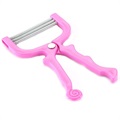Handheld Gesichts Haarentfernung Rostfreier Stahl Walze - Rosa