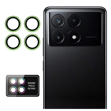 Xiaomi Poco F6 Pro Hat Prince Kameraobjektiv Panzerglas - Grün