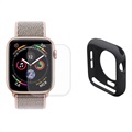 Hat Prince Apple Watch Series SE/6/5/4 Full Schutz-Set - 44mm - Schwarz