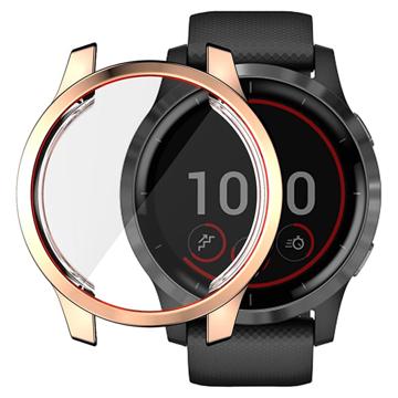 Hat Prince Garmin Venu 2 TPU Hülle mit Displayschutz - 45mm - Gold