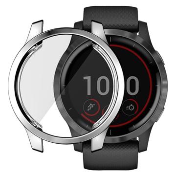 Hat Prince Garmin Venu 2 TPU Hülle mit Displayschutz - 45mm - Silber