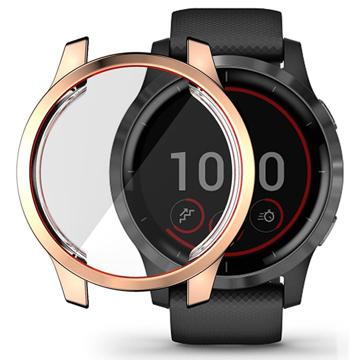 Hat Prince Garmin Venu 2S TPU Hülle mit Displayschutz - 45mm - Gold