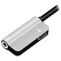 Hat Prince HC-13 USB-C / 3.5mm & Typ-C Audio Adapter - Silber