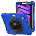 iPad Mini (2021) Heavy Duty 360 Hülle mit Handschlaufe - Blau