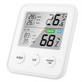 Hochpräzises Digital-Thermometer / Luftfeuchtigkeitsmessgerät TS-9909 - Weiß