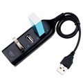 Hochgeschwindigkeits-USB-Hub mit 4 Anschlüssen 2.0 - 480Mbps