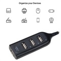 Hochgeschwindigkeits-USB-Hub mit 4 Anschlüssen 2.0 - 480Mbps