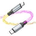 Hoco U112 Shine 60W USB-C / USB-C Kabel - 1m - Grau