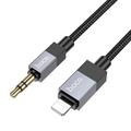 Hoco UPA32A Lightning zu 3.5mm Audio Kabel - 1m - Schwarz