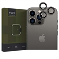 iPhone 15 Pro/15 Pro Max Hofi Camring Pro+ Kameraobjektivschutz - Schwarz Rand