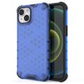 Honeycomb Armored iPhone 14 Max Hybrid Hülle - Blau