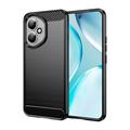 Honor 400 Gebürstete TPU Hülle - Karbonfaser - Schwarz