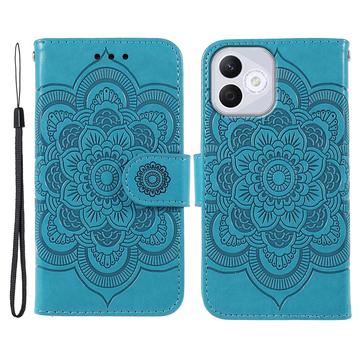 Honor 400 Lite Mandala Serie Wallet Hülle - Blau