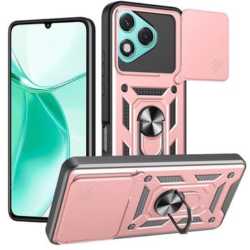Honor 400 Lite Drehring-Hybrid Hülle mit Kameraschutz - Roségold