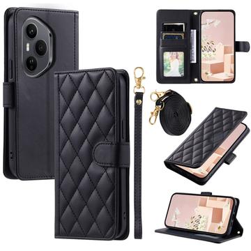 Honor 400 Pro Luxus Gesteppte Wallet Hülle