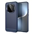 Honor Magic7 Gebürstete TPU Hülle - Karbonfaser - Blau