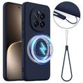Honor Magic7 Liquid Silikonhülle - MagSafe-kompatibel - Dunkel Blau