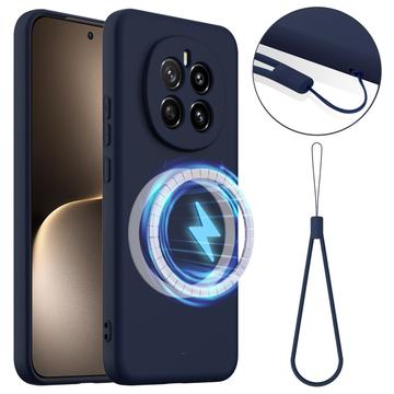 Honor Magic7 Liquid Silikonhülle - MagSafe-kompatibel - Dunkel Blau