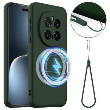 Honor Magic7 Pro Liquid Silikonhülle - MagSafe-kompatibel - Dunkel Grün