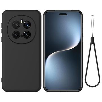 Honor Magic7 Pro Liquid Silikonhülle mit Handschlaufe