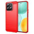 Honor X6c Gebürstete TPU Hülle - Karbonfaser