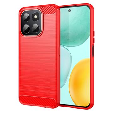 Honor X6c Gebürstete TPU Hülle - Karbonfaser