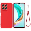Honor X6c Liquid Silikonhülle mit Handschlaufe