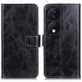 Honor X7b/90 Smart Wallet Schutzhülle mit Magnetverschluss - Schwarz