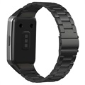 Huawei Band 6, Honor Band 6 Edelstahlarmband - 37mm - Schwarz