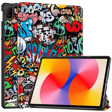 Huawei MatePad SE 11 Tri-Fold Serie Smart Folio Hülle - Graffiti