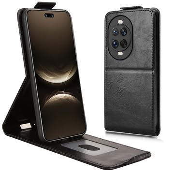Huawei Nova 14 Ultra Vertikal Flip Hülle mit Ständer - Schwarz