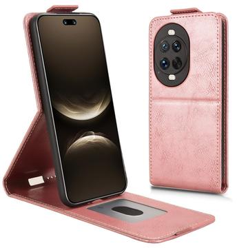 Huawei Nova 14 Ultra Vertikal Flip Hülle mit Ständer - Roségold