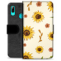 Huawei P Smart (2019) Premium Schutzhülle mit Geldbörse - Sonnenblume