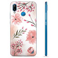 Huawei P20 Lite TPU Hülle - Pinke Blumen