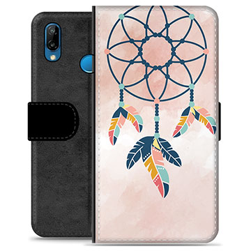 Huawei P20 Lite Premium Schutzhülle mit Geldbörse - Traumfänger