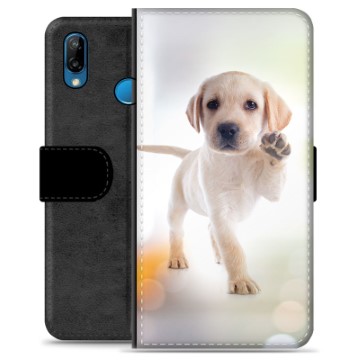 Huawei P20 Lite Premium Schutzhülle mit Geldbörse - Hund